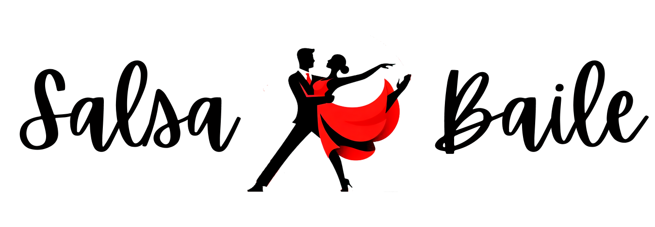 Salsa baile couple dancing logo